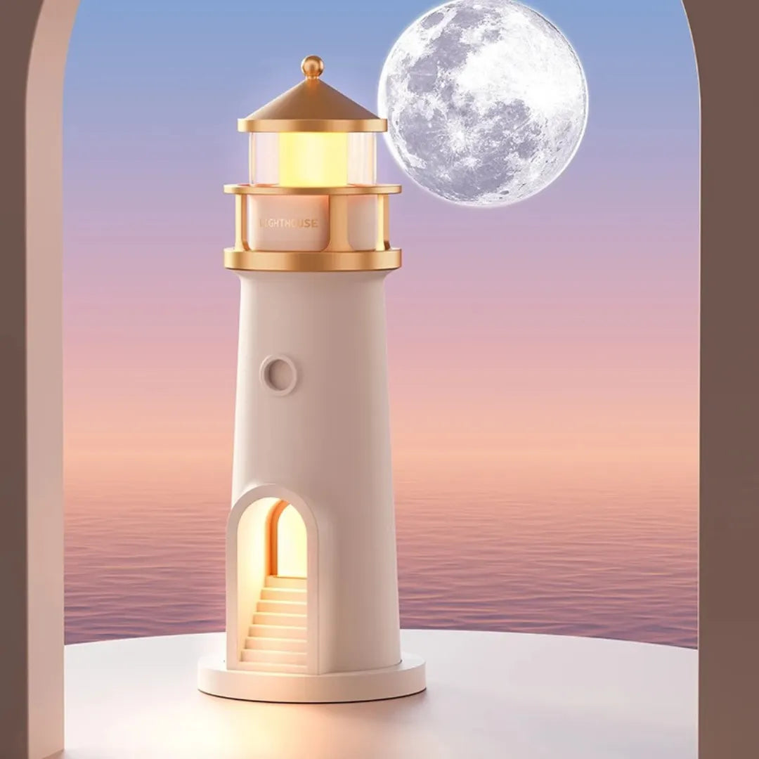 Luminária farol com Projeção da Lua - Luci Express