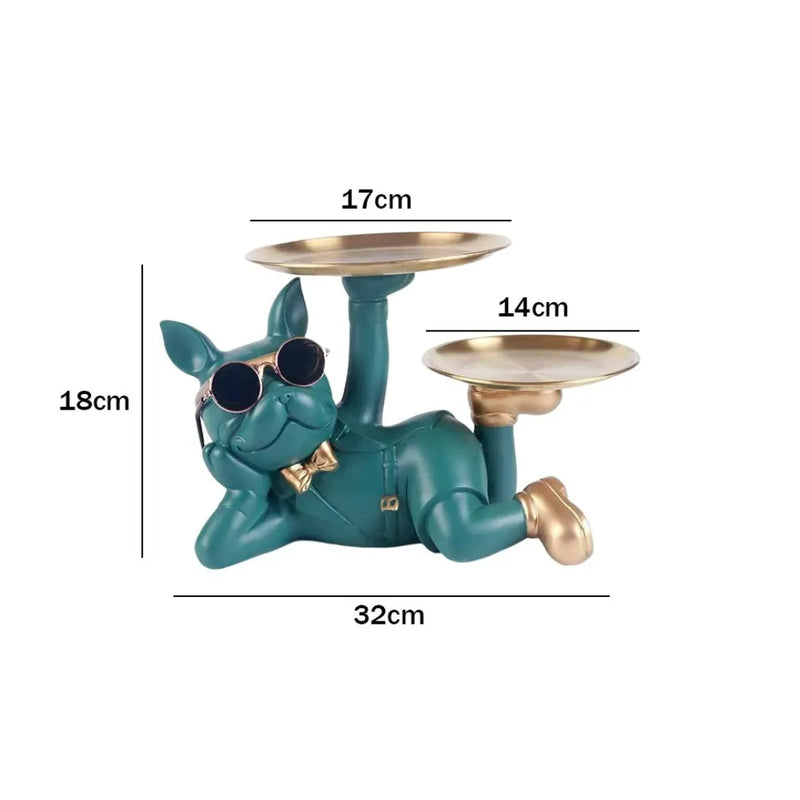 Estatueta de Bulldog Decorativo - Luci Express